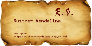 Ruttner Vendelina névjegykártya
